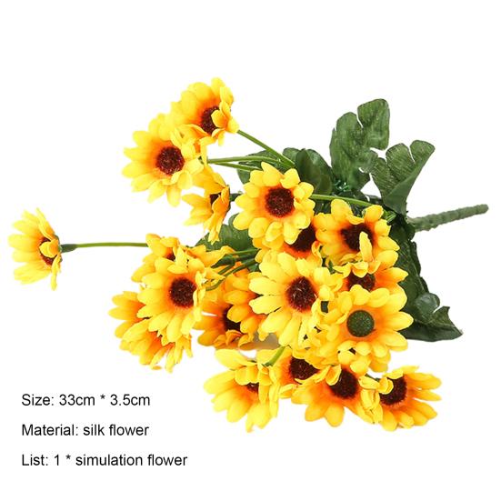 Modern Artificial Flower Realistic Shape Weather-resistant Ornamental