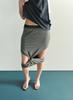 D.PABLO Twist Charcoal Skirt
