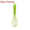 Kitchen Silicone Whisk Non-Slip Egg Beater Milk Frother Kitchen Utensil 17x4cm Kitchen Silicone Egg Beater Tool Easy To Clean