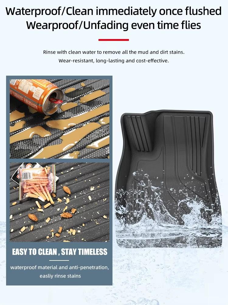 for NIO ET5 2022-2024 Car Floor Mats Protective Mat Car Interior Accessories Waterproof Cargo Liner Trunk Pad Left Hand Drive