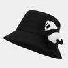 Childrens Cotton Sun Hat With Plush Panda Decoration For Summer Outdoor Play