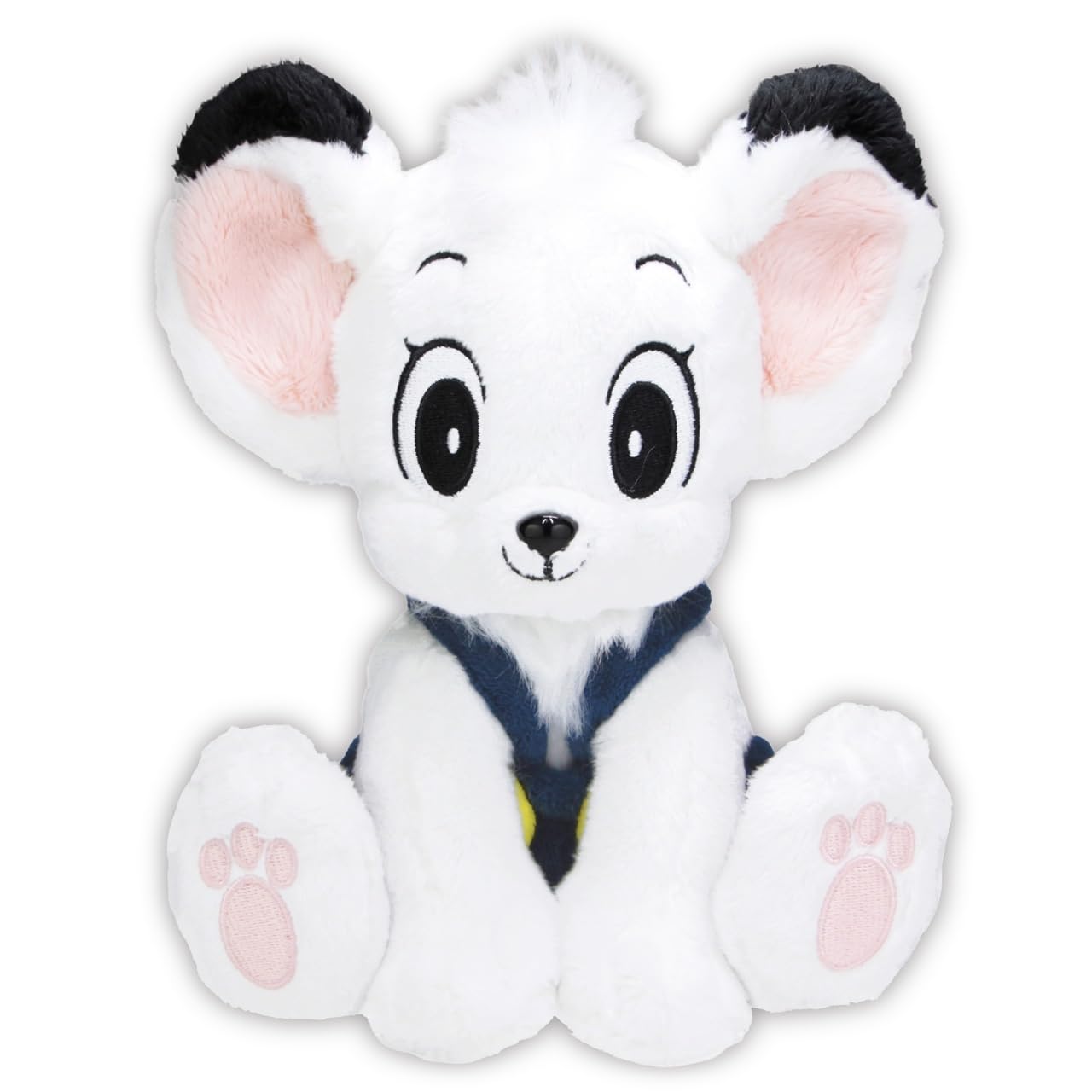 Kimba the White Lion plush toy Leo with suspender pants (short fur)