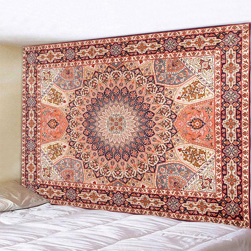 Mandala Tapestry Wall Hanging Beach Rug Blanket Psychedelic Mattress Boho Yoga Shawl Mat Bedroom Living Room Decor Tapiz