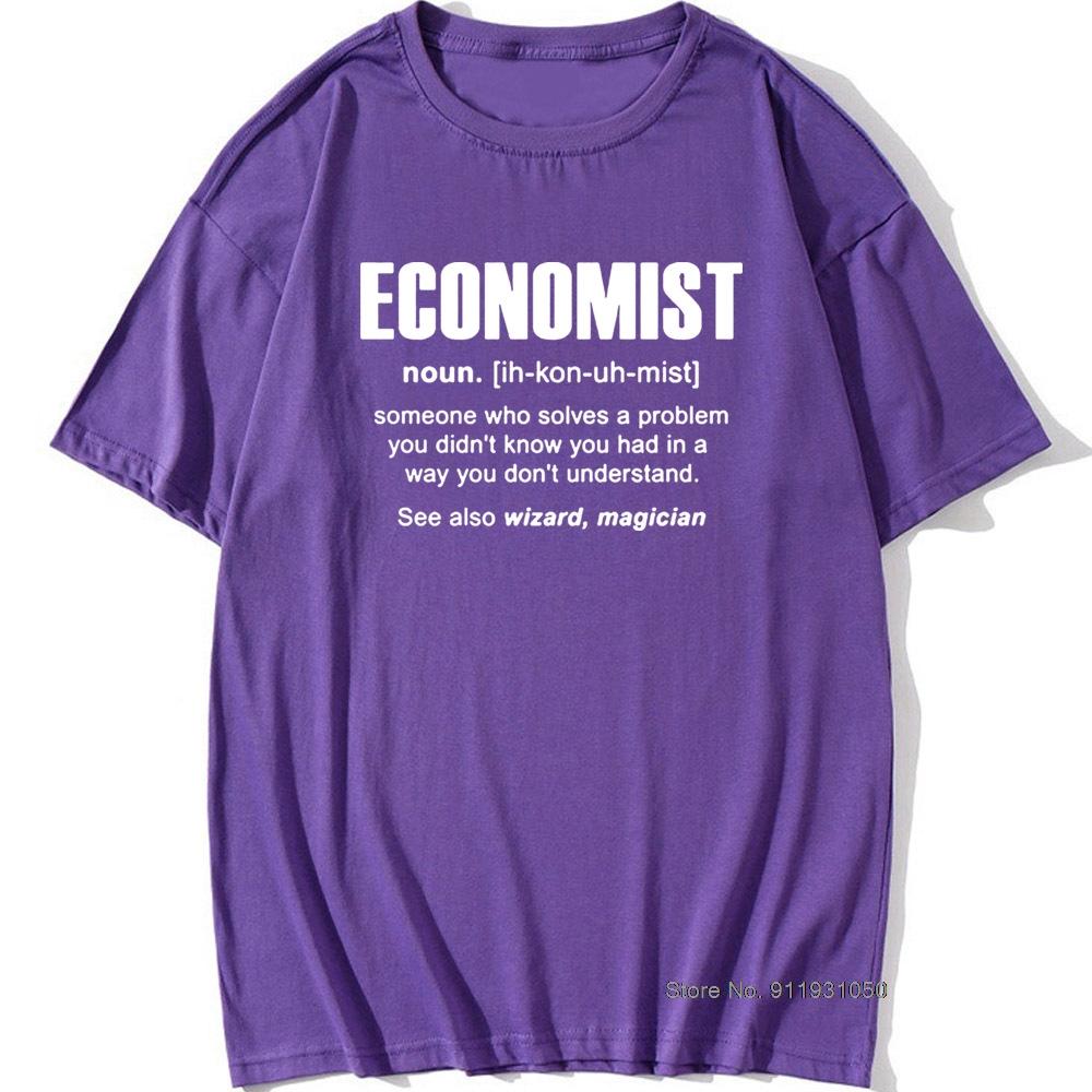 Cool Economist Definition Noun Funny T Shirt Unisex Short Sleeves Hip Hop Vintaged Oneck Cotton T Shirts
