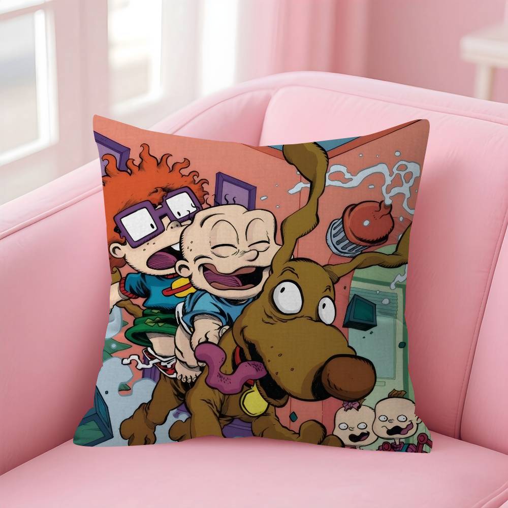 Classic Children Animation R-Rugrats Made Pillow Cover Sofa Cushion Cover Home Room Decoration Children Gift