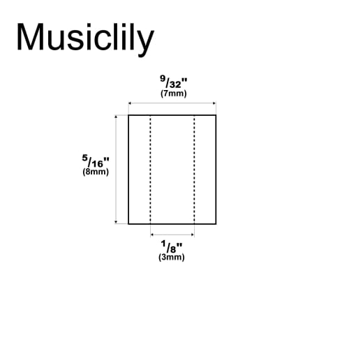Musiclily Pro 8mm Pickup Mounting Tubes, Height Adjustable Rubber Tubes for Electric Guitars (Pack of 20)