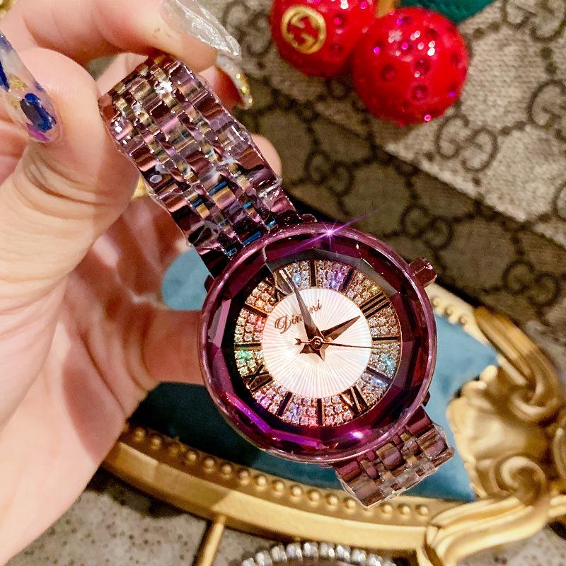 New Model of Gypsophila Inlaid with Diamonds, Exquisite Women's Watch, Niche Fashionable and Versatile Quartz Watch