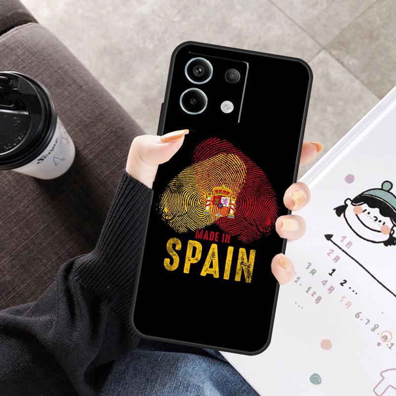 Spain Flag Cover For Xiaomi Redmi Note 13 9 10 11 12 14 15 Pro Plus Case For Redmi 15 C 12C 13C 14C 10C