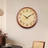 Haushalt Holzmaserung Wanduhr Leiser Stil Wohnzimmer Arbeitszimmer Dekoration Uhr Präzise Quarz Wanduhr