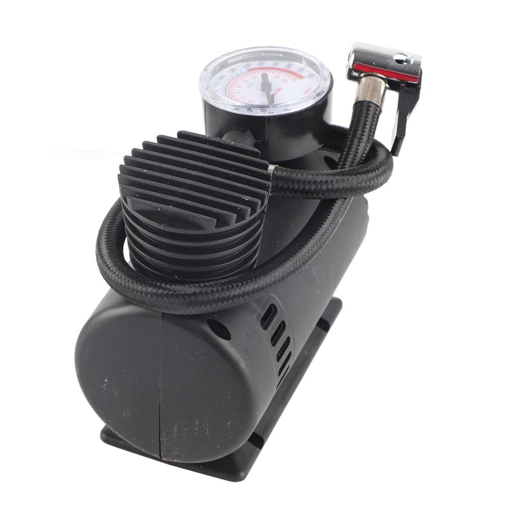 Auto Luftpumpe Zifferblatt Design Kratzfest Mini Tragbar Reifenpumpe für Motorrad Boot 12V