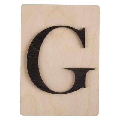 Decorative Objects - - Decorative Wooden Letters - 14.9 X 10.5 Cm - Contemporary Style