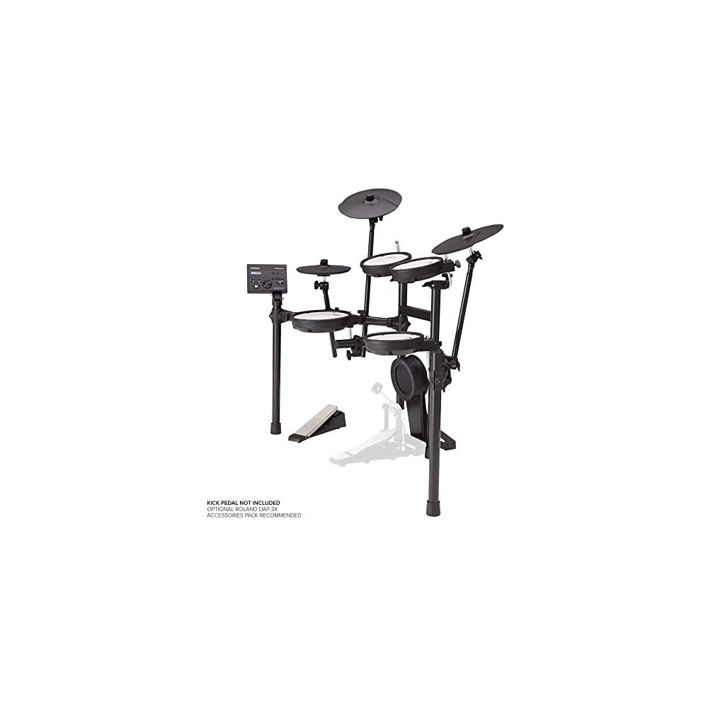 Roland V-Drums TD-07KV Bluetooth-enabled Electronic Drum Kit [Main Unit Kit] [Kick Pedal Sold Separately] [Mesh Heads] [Standard V-Drums Kit]