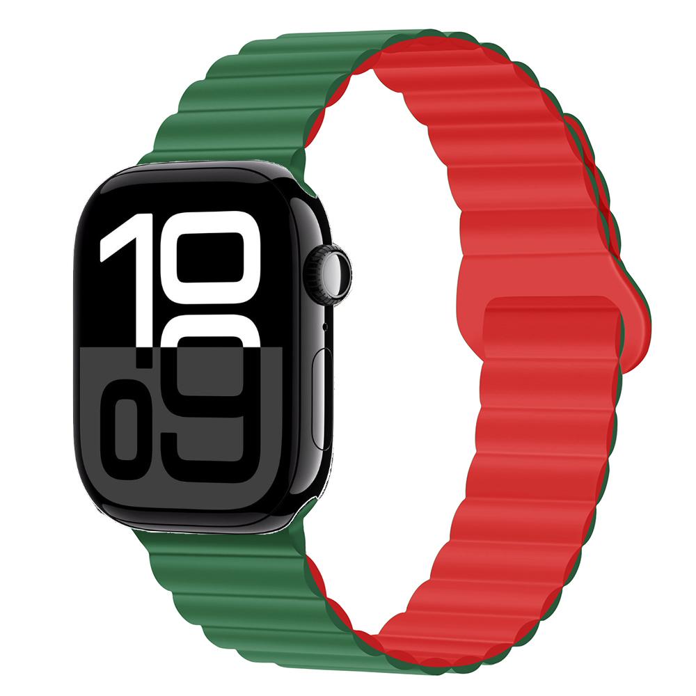Silicone Magnetic Strap for Apple Watch 11 10 46mm 42mm Ultra 3/2 49mm Sports Bracelet iWatch 9 8 7 6 5 4 SE 45mm 44mm 41mm Band