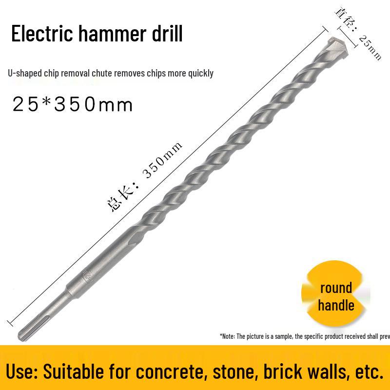 Round & Square Shank Concrete Hammer Drill Bit for Wall Drilling