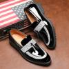 Men‘s Luxury Sequins Tassels Loafers Men Wedding Party Nightclub Fashion Leather Casual Shoes Mens Outdoor Flats