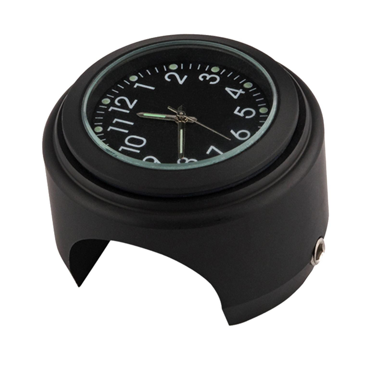 

Универсальный руль мотоцикла, измеритель, велосипедный термометр, водонепроницаемая замена для мотоциклов, велосипедов 22 мм 25,4 мм 7/8 black dial clock чёрный