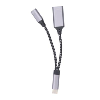 USB C auf USB3.0 OTG Adapterkabel Schnelle Stabile Übertragung Aluminiumlegierung Schnellladung für Computer