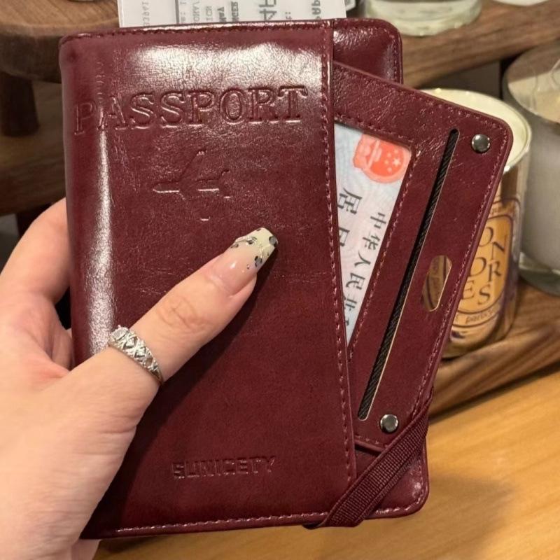 Women's High-End Travel Passport Holder & Anti-Theft Document Bag: Multifunctional Card & Ticket Organizer