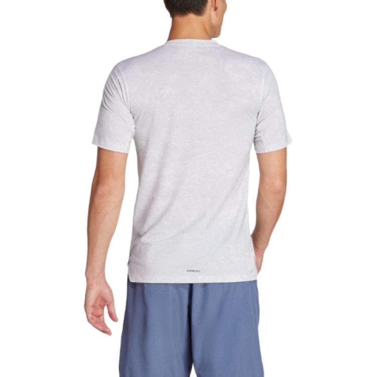 adidas Power Workout Tee White/Black Men Streetwear IS3807