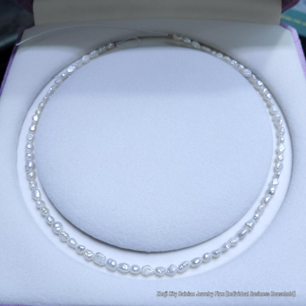 4-5mm Freshwater Keshi Pearl Baroque Necklace & DIY Bracelet Loose Beads