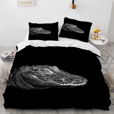3D Print Crocodilian Bed Quilts Cover Sets For Teen Boy Bedding Set Including Terrorist Animals Duvet Cover Set +Pillowcases New