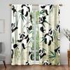 Cartoon Animation Panda Animal Window Curtains in Kids Bedroom Living Room Hall Treatments Kitchen Home Decor Drapes Blinds 2Pcs