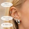 3 Pair Earring Set Women Hoop Earrings Ring Small Size Suitable All-Day Wear Metal Allergy Friendly 18k Gold Plated Silver Surgical Stainless Steel