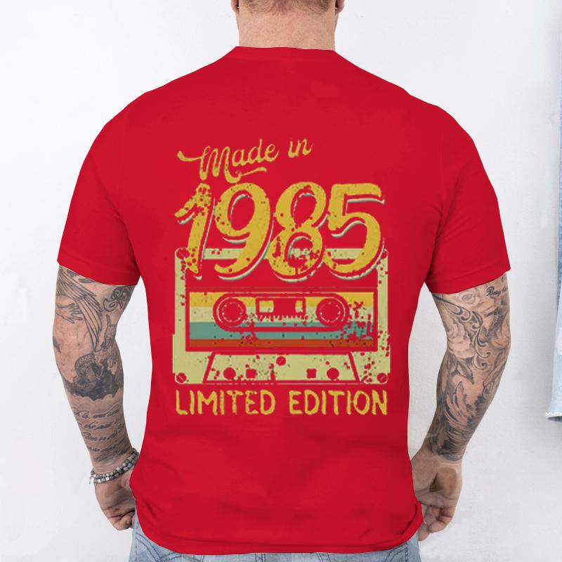Fashion Birthday Gift for Men T-shirt Vintage Made in 1985 40th Birthday 40 Years Old Tops Summer Streetwear Fashion Causal Tees