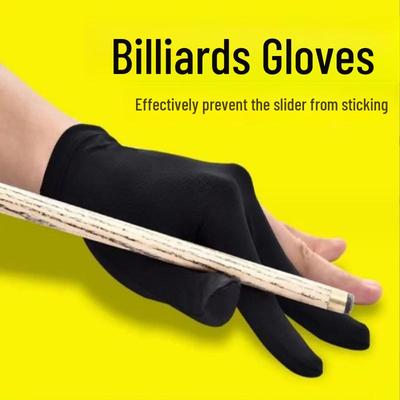 Professional Three-Finger Billiard Gloves - Breathable, Thin, Ambidextrous for Men & Women