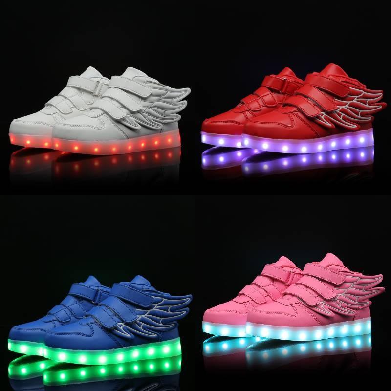 Children Light Up Sneakers Toting Usb Charging Indoor Outdoor Spring Summer