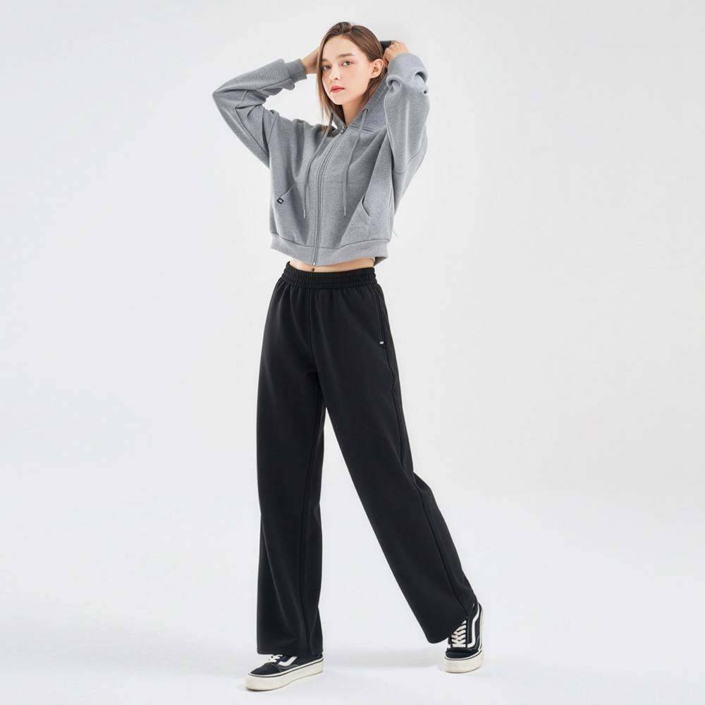Skullpig Swp25070-01 Heat Up Fleece-Lined Wide Pants Black