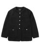 Covernat Woman Wool Tweed Half Jacket Black