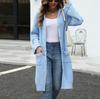 2024 Autumn/Winter V-neck Knitted Cardigan: European & American Women's Loose Solid Color Sweater Fashion.
