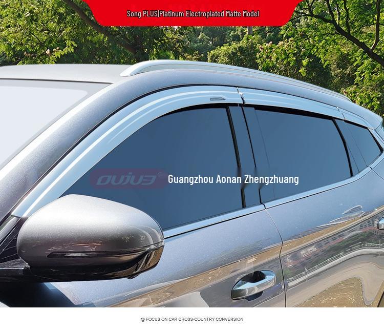 Electroplated Rain Guards for BYD Song Pro/PLUS/MAX DMI Window Eyebrows