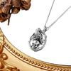 Skull Gothic Necklaces With Vintage Finish And Crow Shape Design For Halloween