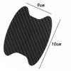 3D Carbon Fiber Car Door Handle Bowl Stickers (4-Pack) - Scratch-Resistant, Anti-Scratch, 9x10cm.