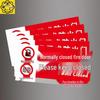 Fire Safety Warning Labels & Instructions