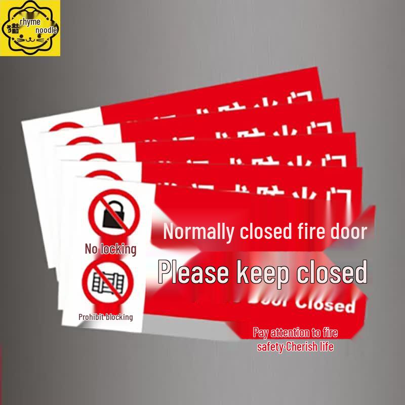 Fire Safety Warning Labels & Instructions