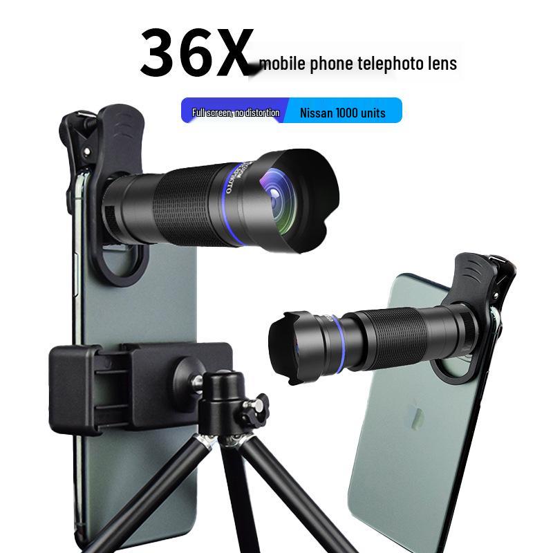 36x Telelens voor Mobiel: HD Monoculair met Breed Zicht voor Concerten, Vissen en Live Streaming
