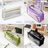 Canvas Six Layer Large Capacity Pen Bag For Students With Dividers And Storage For School Supplies