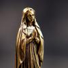 Retro Messingstatue der Maria, Europäische und Amerikanische Figur Kupfergravur Religiöse Statue Handwerk