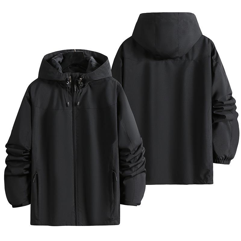 Men's Hooded Sports Jacket: Spring/Autumn Loose Fit, Outdoor Leisure, Windbreaker for Couples