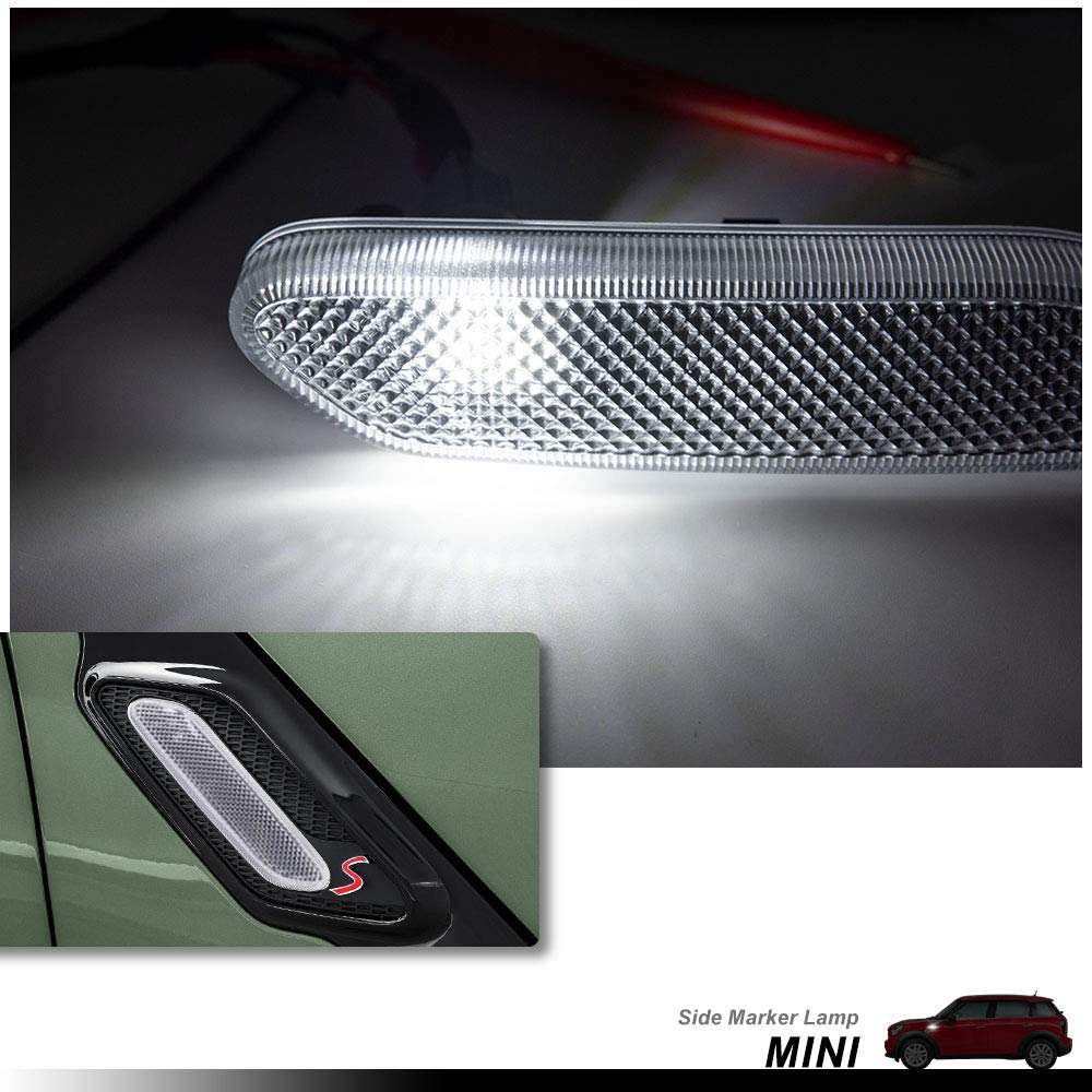 Clear Lens OEM Fender Side Marker Light Cover 2011-2016 R60 R61 Turn Signal Lamp