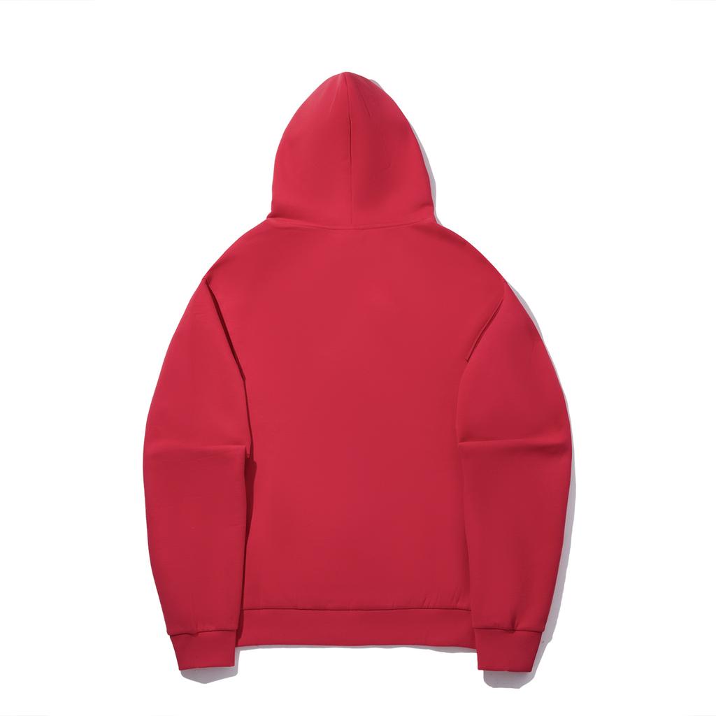 Li Ning Sweatshirts Unisex Bull Red Hooded Moderate Regular AWDVQ17-3