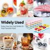Silicone Ice Cube Mold Trays Reusable Silicone Ice Tray with Lid 14-Ice Cube Trays Super Easy Release Ice Cube Molds Whiskey