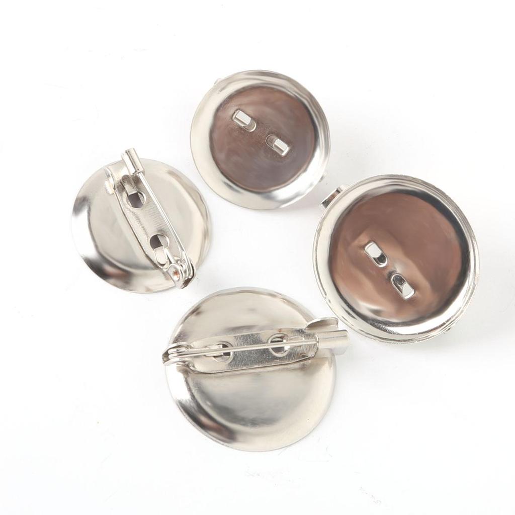 50Pcs Iron Brooch Pin Buckle Accessories for DIY Exquisite Brooch Material