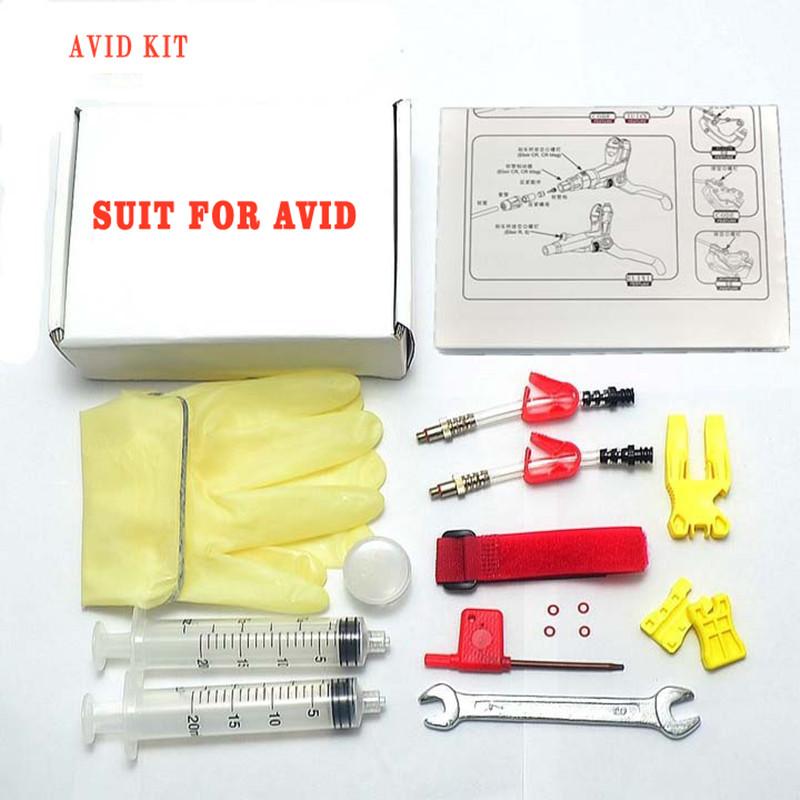 

Generic Bike Hydraulic Disc Brake Bleed Kit Tool for AVID Formula DODE JUICY HAYES ELIXIR Sram, Bicycle Bleeding Tools DOT oil AVID Kit