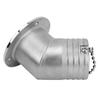 Angled Boat Deck Fill Cap 316 Stainless Steel Marine Deck Water Fuel Fill Cap for Yacht Fishing Boat Speedboat RV 2inch