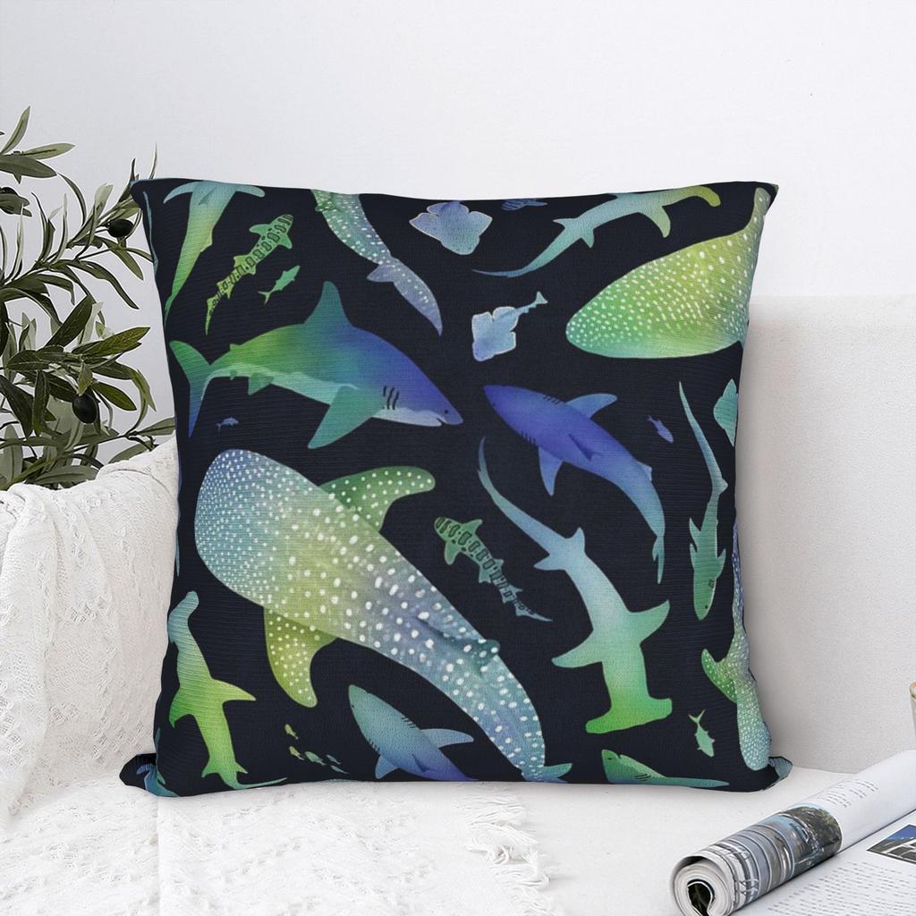 Pillow Case Graphic Sharks Comfy Pillow Cover For Office Car Home Decor Vintage Pillowcases