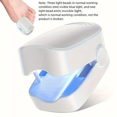 Nail Fungus Cleaning Lamp Device for Damaged Discolored Thick Toenails and Nails, Effective Rechargeable Nail Fungus Remover